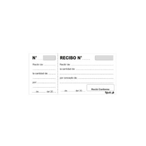 Recibo De Dinero - Chico